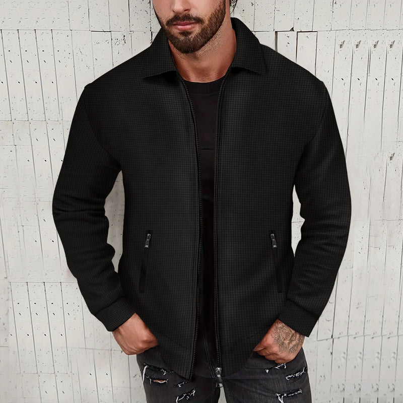 Lapel Slim-fit Cardigan Men's Jacket Coat