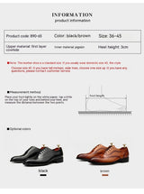 Leather Shoes Men's British Pointed Toe Business Formal Wear Lace-up Shoes Men