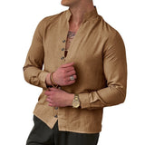 Men's Ethnic Style Linen Casual Loose Style Shirt