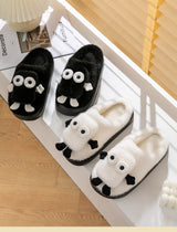 Briquette Couple Household Thermal Cotton Slippers